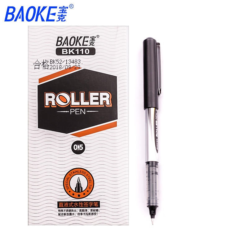 Baoke BK110 Rollerpen met vloeibare inkt, 12 stuks