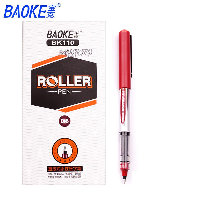 Baoke BK110 Rollerpen met vloeibare inkt, 12 stuks