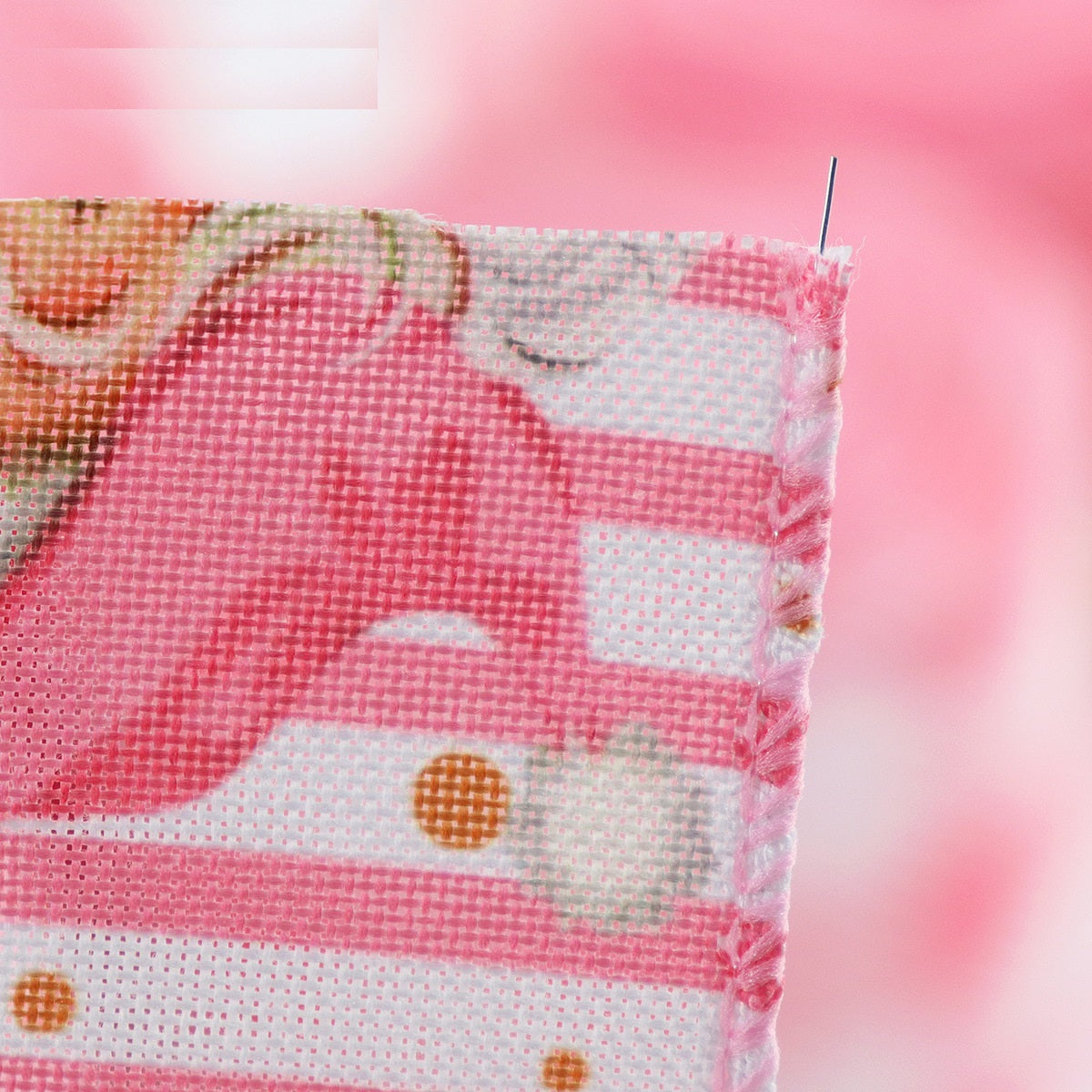 63mm 2.5 inch Pink Christmas Wired Hemming Tape 5 Pack