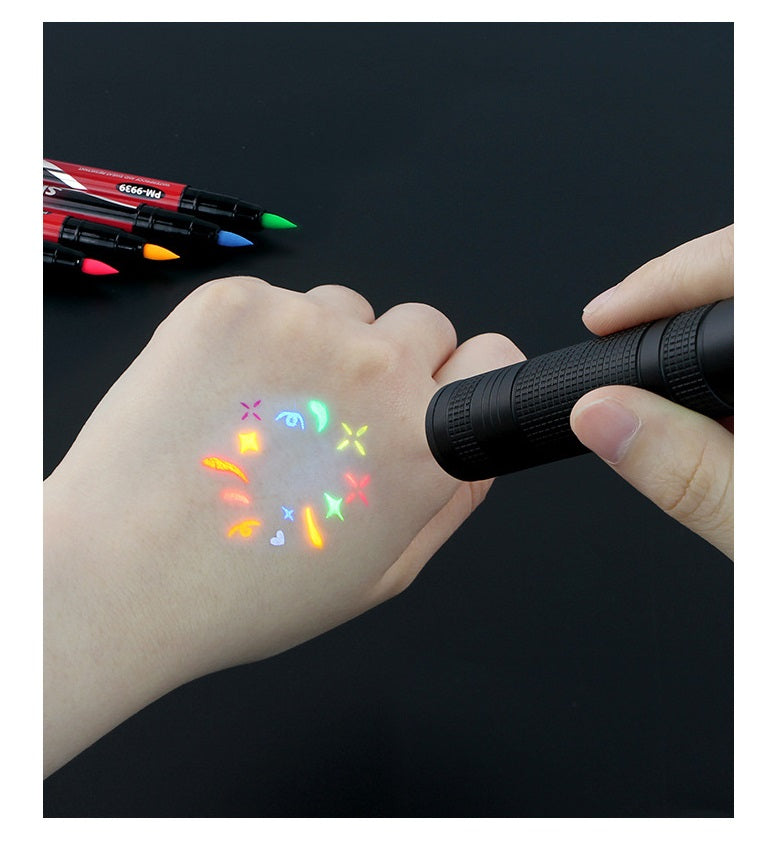12-Color Body Paint Brush Skin Markers Face & Body Art Pens