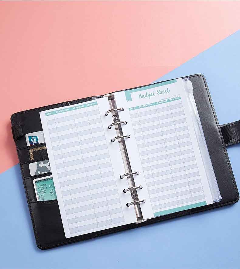 60 Expense Tracker 6-Hole Punched Budget Sheets for A6 Budget Binder