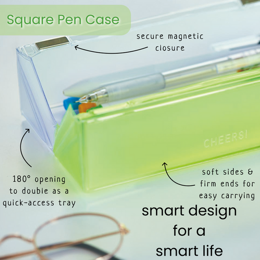 KING JIM CHEERS! Square Pen Case