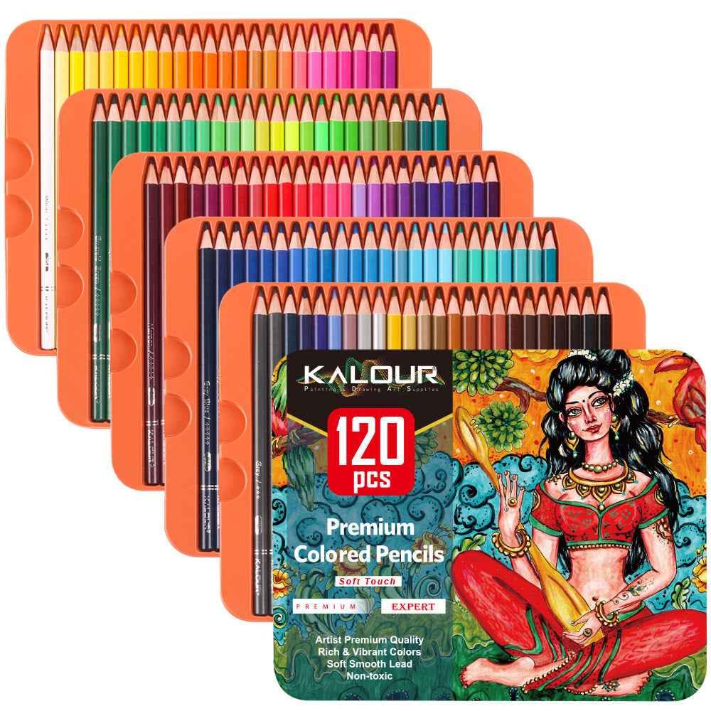 KALOUR 120 professionelles Buntstift-Set
