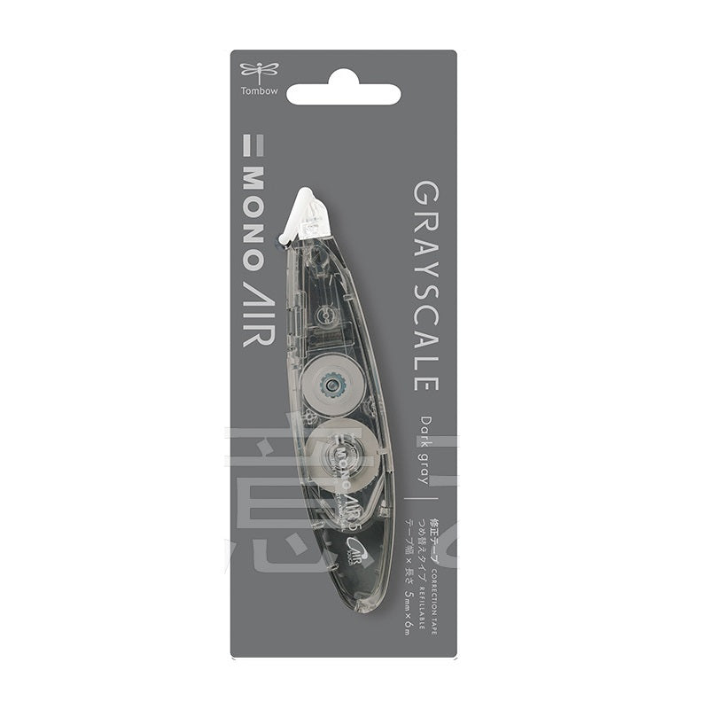 Tombow Mono Luchtcorrectietape Pen Stijl Grijsverkoop 5 mm, 2 stuks