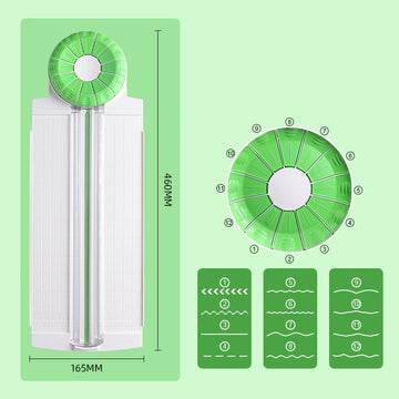 12in1 Paper Cutter Rotary Trimmer for Photo Scrapbook, Postcard Art