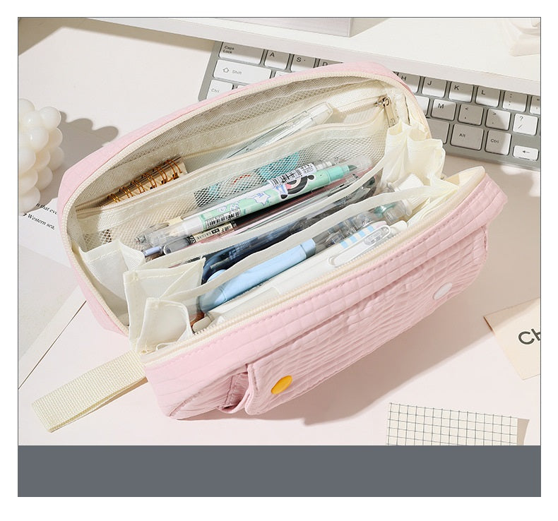 Large Capacity Multi-Layer Cute Pencil Case for Girls