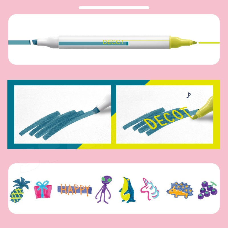 Sun-Star DECOT 3 Overlapping Highlighter Markers
