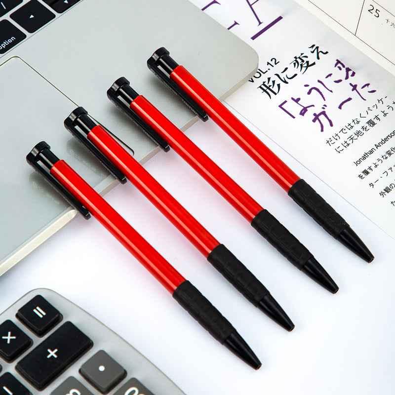 DELI intrekbare balpennen, fijne punt 0,7 mm, zwart/rood/blauwe inkt, 36 stuks