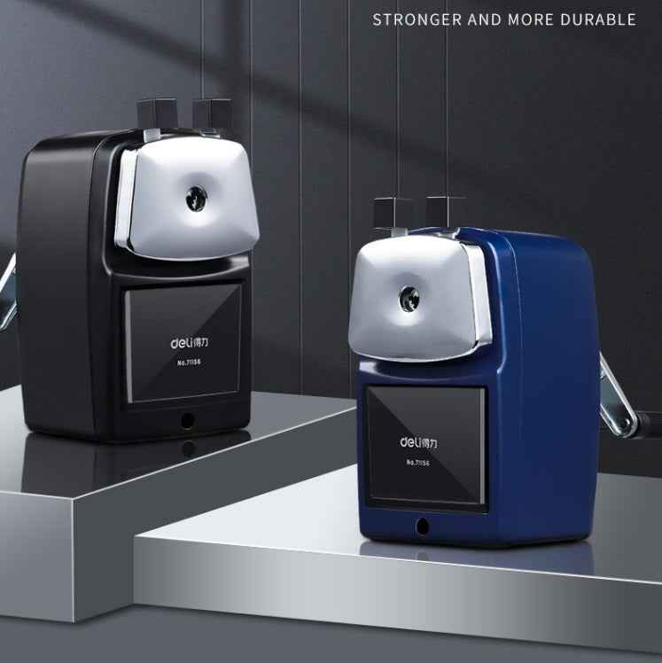 DELI 71156 Pencil Sharpener Precision Manual Crank 5 Grades Adjustable