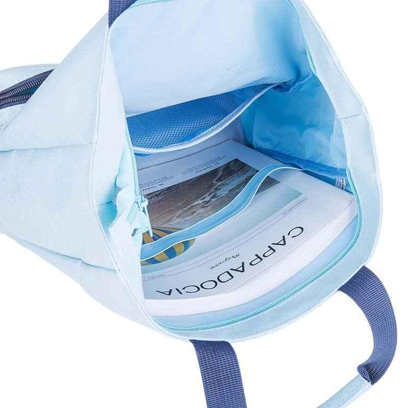 DELI Tutorial Book Tote Bag med glidelås for Kids Students