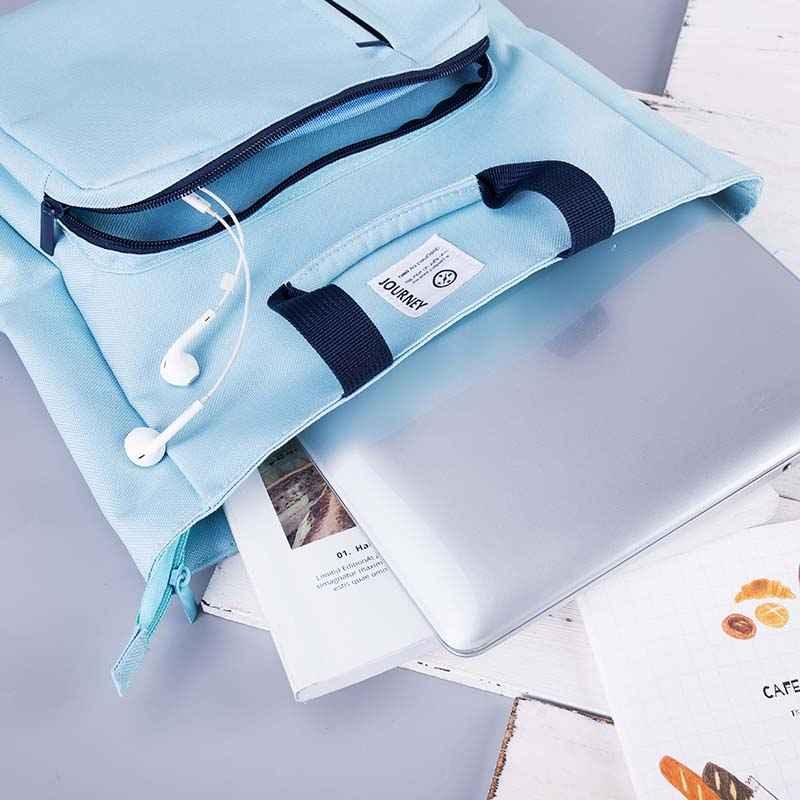 DELI Tutorial Book Tote Bag med glidelås for Kids Students