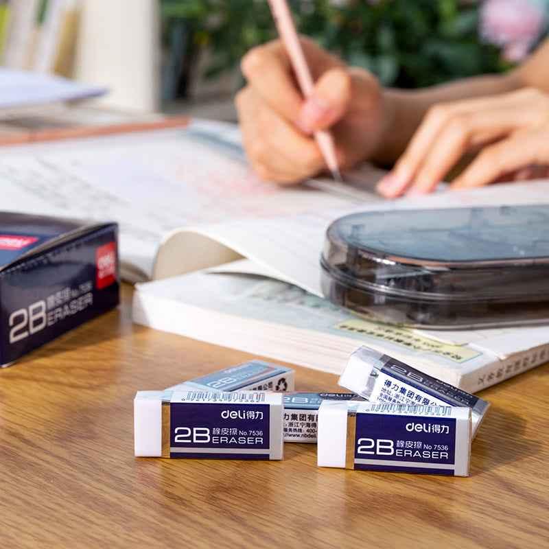 DELI 7536 Student Eraser - For 2B bly - 24/45 pakke