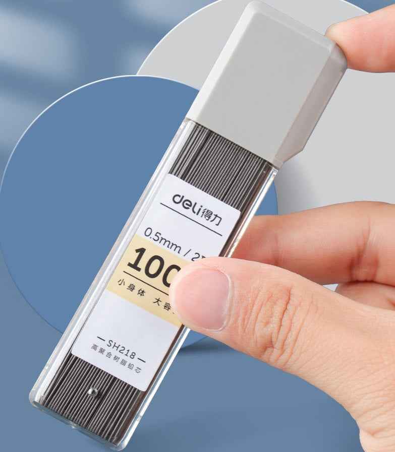 DELI 500 Pieces,0.5/0.7 mm HB/2B Mechanical Pencil Lead Refills