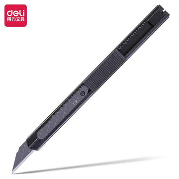 DELI Retractable Utility Knife 9mm Auto Lock Snap Off Paper Box Cutter 10 Pack