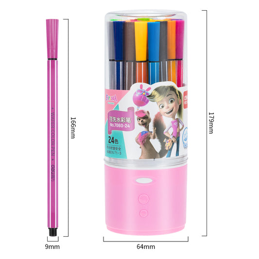 DELI 24 kleuren wasbare Art Marker kleurstiften voor kinderen