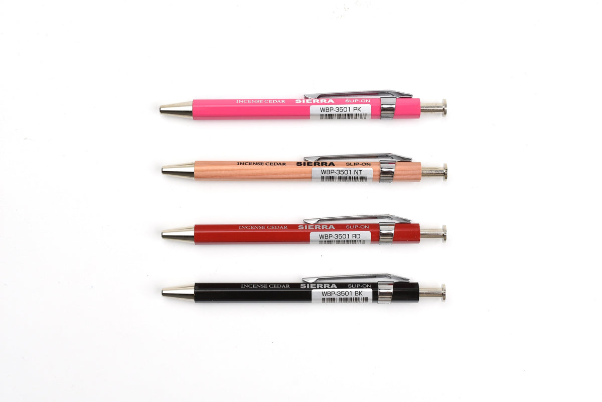 Slip-On Sierra Wooden Axis Ballpoint Pen - 0.5mm - Short