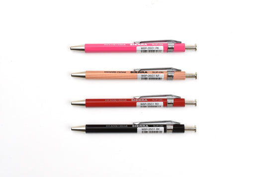 Slip-On Sierra Wooden Axis Ballpoint Pen - 0.5mm - Short