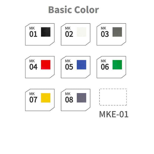 DSPIAE Gundam Marker Pens Basic Color Set Brush Tip 8 Colors with Eraser Pen