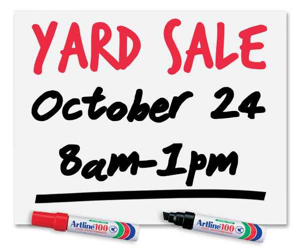 Artline 100,Permanent Marker,7.5-12mm Chisel Tip Big Nib