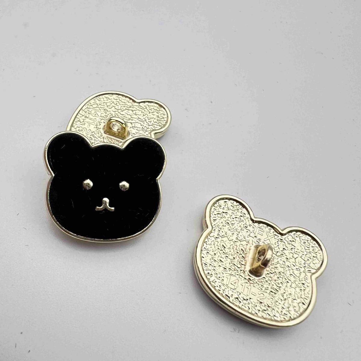 21.5mm Cute Bear Metal Shank Buttons 48 Pack(4 Colors)