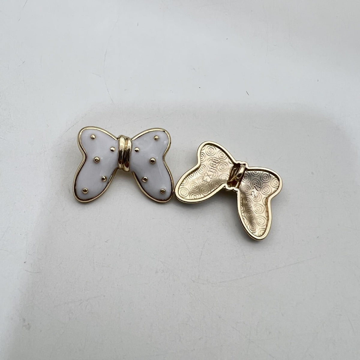 30mm Butterfly Starry Metal Large Shank Buttons 50 Pack