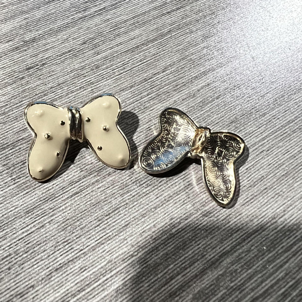 30mm Butterfly Starry Metal Large Shank Buttons 50 Pack