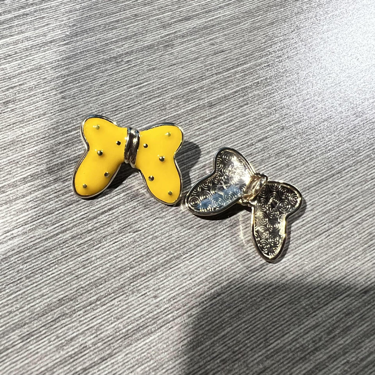 30mm Butterfly Starry Metal Large Shank Buttons 50 Pack