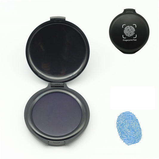 3 Pack Stamp Thumbprint Fingerprint Pad Black Blue Red Ink 3 Blue