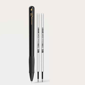 Gravity Sensor Gel Pen Auto Retract Black Ink 0.5mm with 2 Refills Black