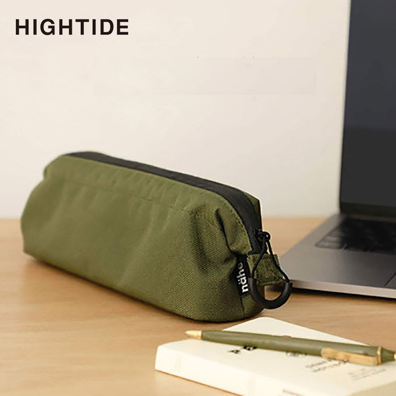HIGHTIDE Nahe Soft Polyester Pen Case | W250 x H75 x D65mm | Japanese Stationery Pouch