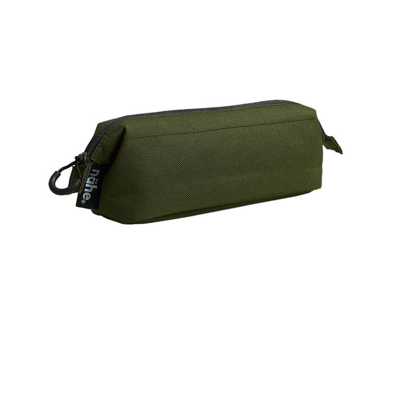 HIGHTIDE Nahe Soft Polyester Pen Case | W250 x H75 x D65mm | Japanese Stationery Pouch Green