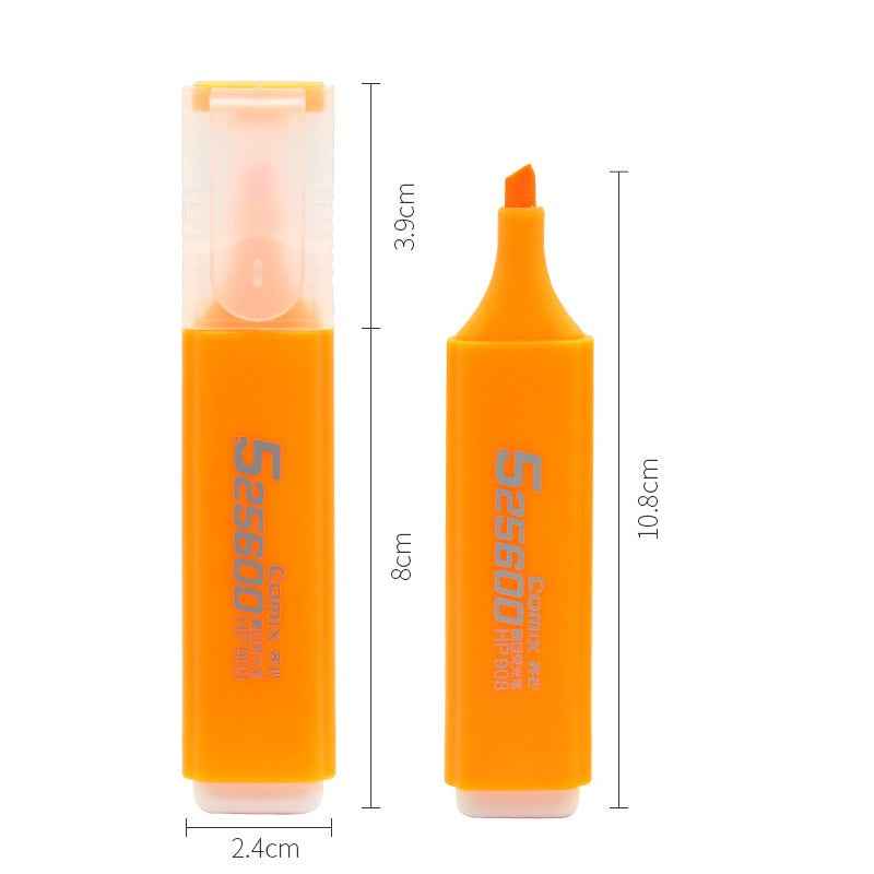 Comix HP908 10 Textmarker, 1–5 mm Keilspitze, 6 Farben
