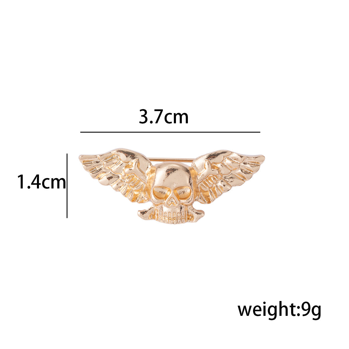 Retro Creative Winged Skull Fashion Brooch 3 Pack