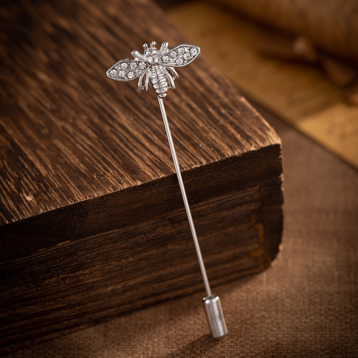 Simple Gold and Silver Pin Bee Tree and Maple Leaf Brooch 6 Pack