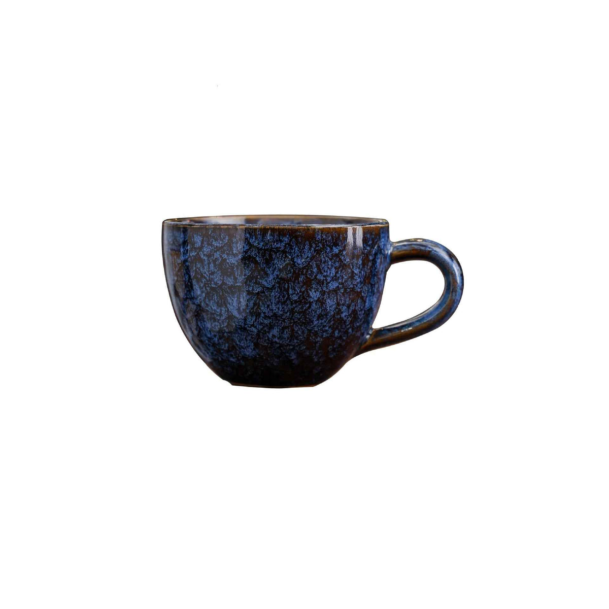 Ceramic Coffee Mug,9oz Mini Coffee Cup Handmade Vintage Espresso Cup Blue