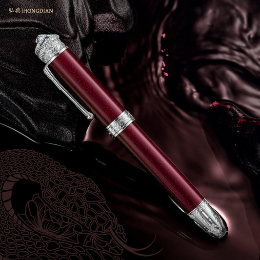 Hongdian N25 Fountain Pen Year of the Snake Red