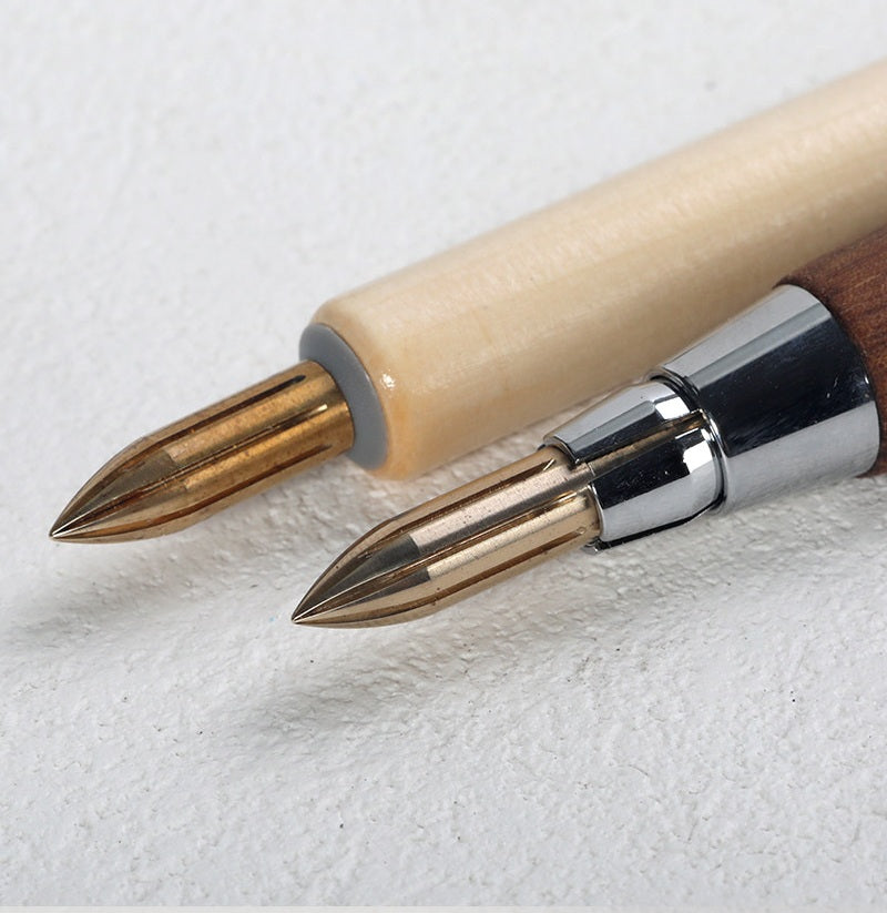 IdeaPlus Dip Pen Brass Nib – 29mm Calligraphy & Illustration Nib, 6mm Diameter