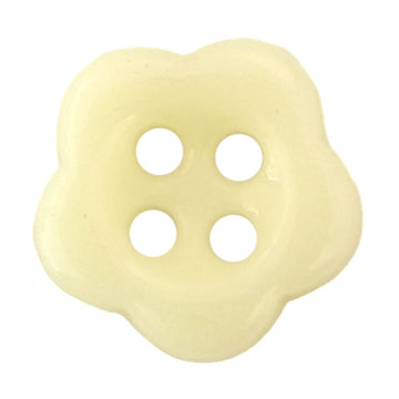 12.5mm Plum Blossom Ceramic 4-Hole Buttons for Kids' Clothing 50 Pack