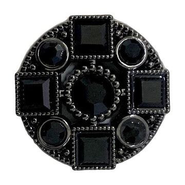 Diamond Metal Shank Buttons Cross Round and Square Design 10pcs