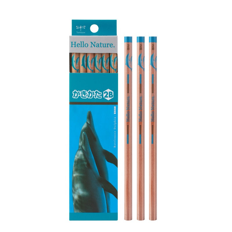 Tombow 2B HB treblyanter, Hello Nature, 12 Pack, Dolphin