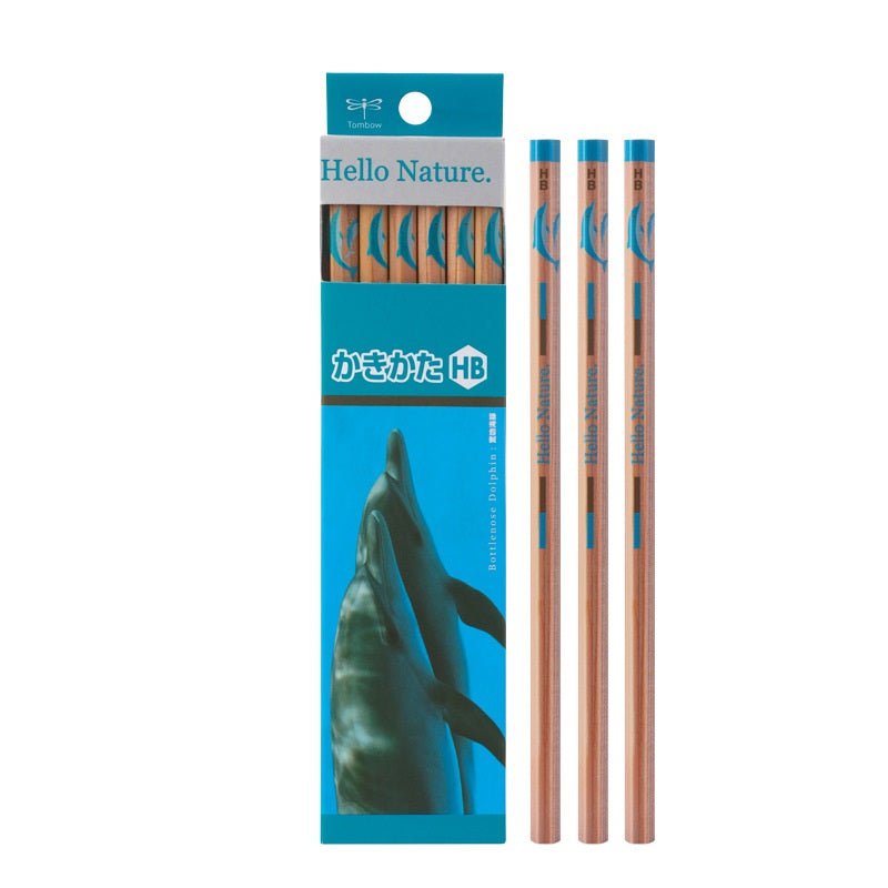 Tombow 2B HB treblyanter, Hello Nature, 12 Pack, Dolphin