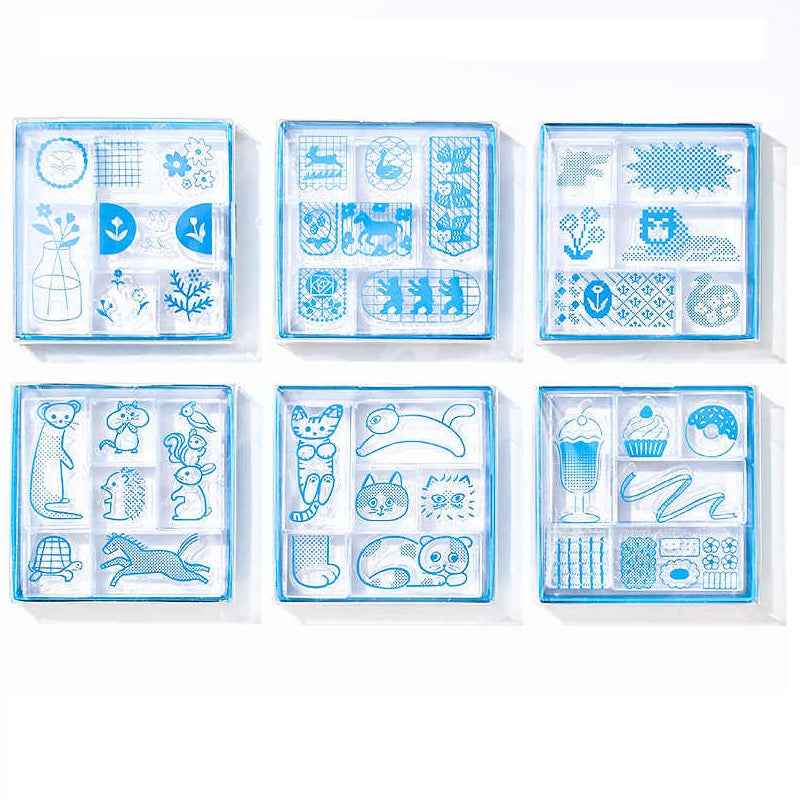 KING JIM Kori Jirushi Ice Cube Stamp Set HITOTOKI