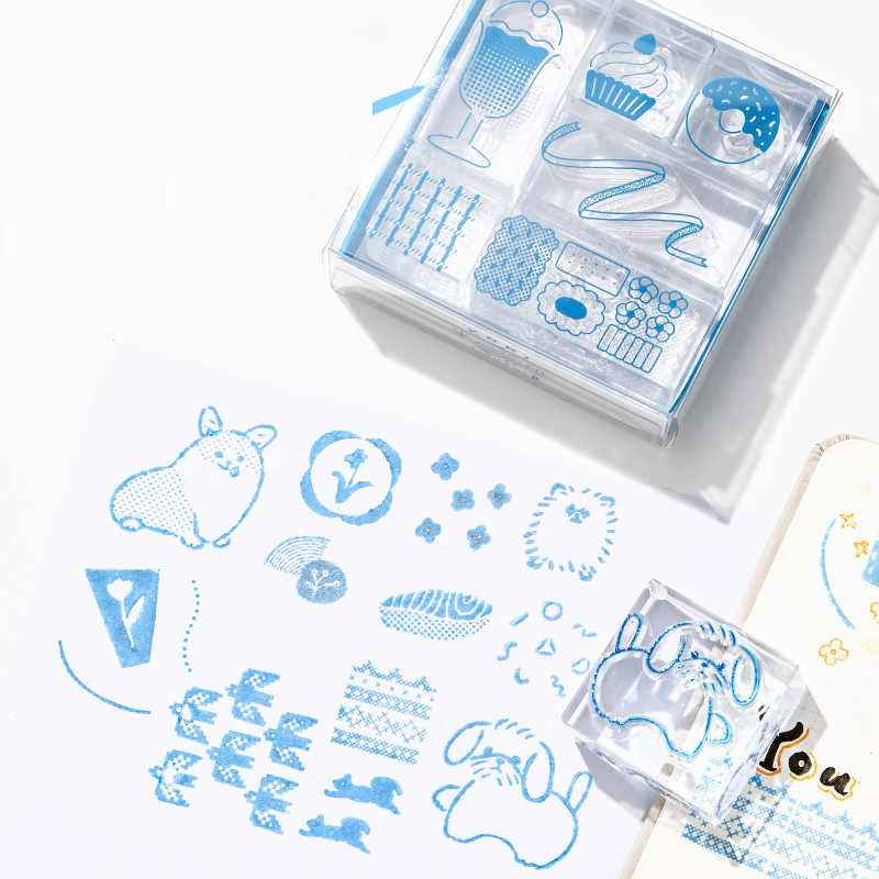 KING JIM Kori Jirushi Ice Cube Stamp Set HITOTOKI