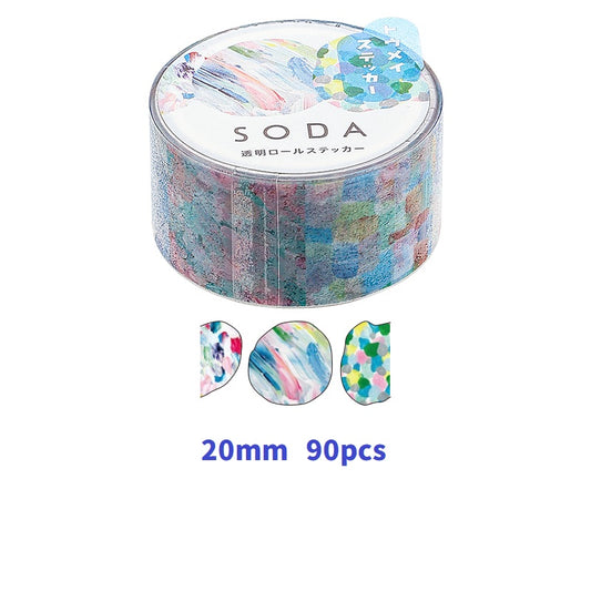 KING JIM SODA Transparent Masking Tape Stickers CMTS20-005 Palette