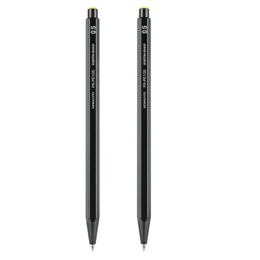 KOKUYO Enpitsu Sharp Mechanical Pencil - 0.3/0.5/0.7/0.9/1.3mm 2 Pack Black