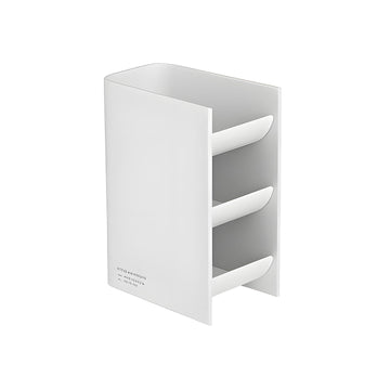 KOKUYO 3-Tier Angled Pen Holder, 70 × 110 × 150 mm White