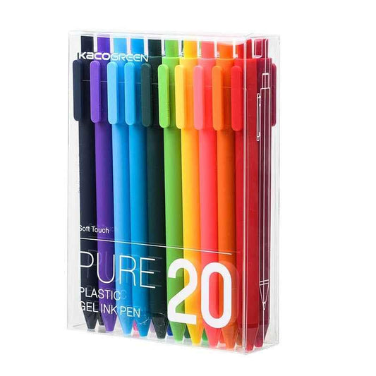 KACO Druck-Gelstifte, 20 verschiedene Farben