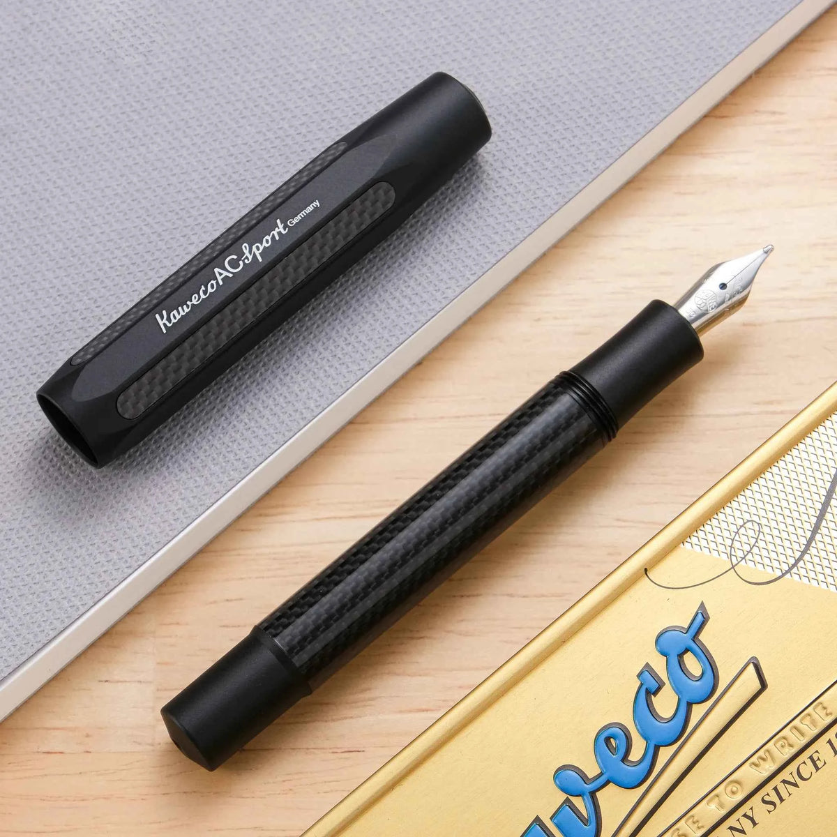 Kaweco AC Sport Carbon Fountain Pen Black