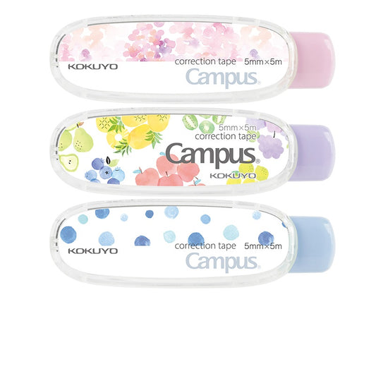 3Pcs Kokuyo Campus Correction Tapes Retractable Parper Color B 3