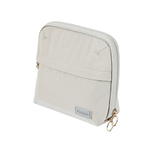 Kokuyo Campus Shell Pouch — Large Capacity Pencil Case & Makeup Bag Grey